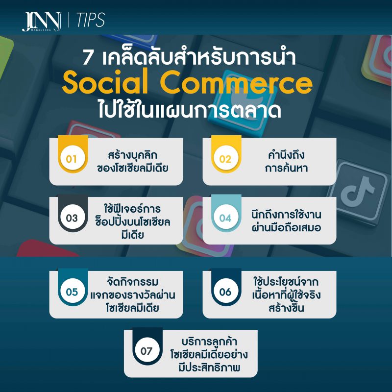 7 เคล็ดลับสำหรับการนำ Social Commerce ไปใช้ในแผนการตลาด
